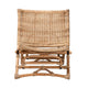 bali & pari Herrara Modern Bohemian Natural Brown Antique Rattan Foldable Lounge Chair WHI-DC8053-Rattan-CC