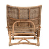 bali & pari Herrara Modern Bohemian Natural Brown Antique Rattan Foldable Lounge Chair WHI-DC8053-Rattan-CC