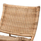 bali & pari Herrara Modern Bohemian Natural Brown Antique Rattan Foldable Lounge Chair