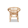 bali & pari Adrina Modern Bohemian Natural Brown Rattan Dining Chair WHI-DC810-Rattan-DC