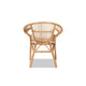 bali & pari Adrina Modern Bohemian Natural Brown Rattan Dining Chair WHI-DC810-Rattan-DC