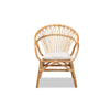 bali & pari Benicia Modern Bohemian Natural Brown Rattan Dining Chair WHI-DC818-Rattan-DC