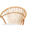 bali & pari Benicia Modern Bohemian Natural Brown Rattan Dining Chair WHI-DC818-Rattan-DC