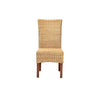 bali & pari Shamara Modern Bohemian Natural Rattan and Mahogany Wood Dining Chair WHI-DC9001-Rattan-DC