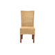 bali & pari Shamara Modern Bohemian Natural Rattan and Mahogany Wood Dining Chair WHI-DC9001-Rattan-DC