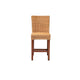 bali & pari Racquel Modern Bohemian Natural Rattan and Mahogany Wood Counter Stool WHI-DC9002-Rattan-CS