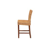 bali & pari Racquel Modern Bohemian Natural Rattan and Mahogany Wood Counter Stool WHI-DC9002-Rattan-CS