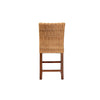 bali & pari Racquel Modern Bohemian Natural Rattan and Mahogany Wood Counter Stool WHI-DC9002-Rattan-CS