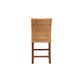 bali & pari Racquel Modern Bohemian Natural Rattan and Mahogany Wood Counter Stool WHI-DC9002-Rattan-CS