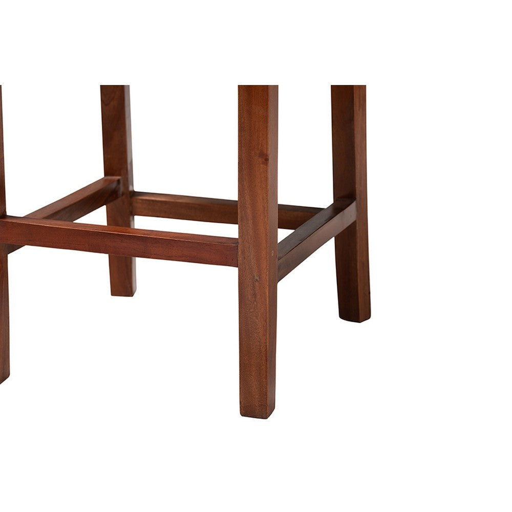 bali & pari Racquel Modern Bohemian Natural Rattan and Mahogany Wood Counter Stool WHI-DC9002-Rattan-CS