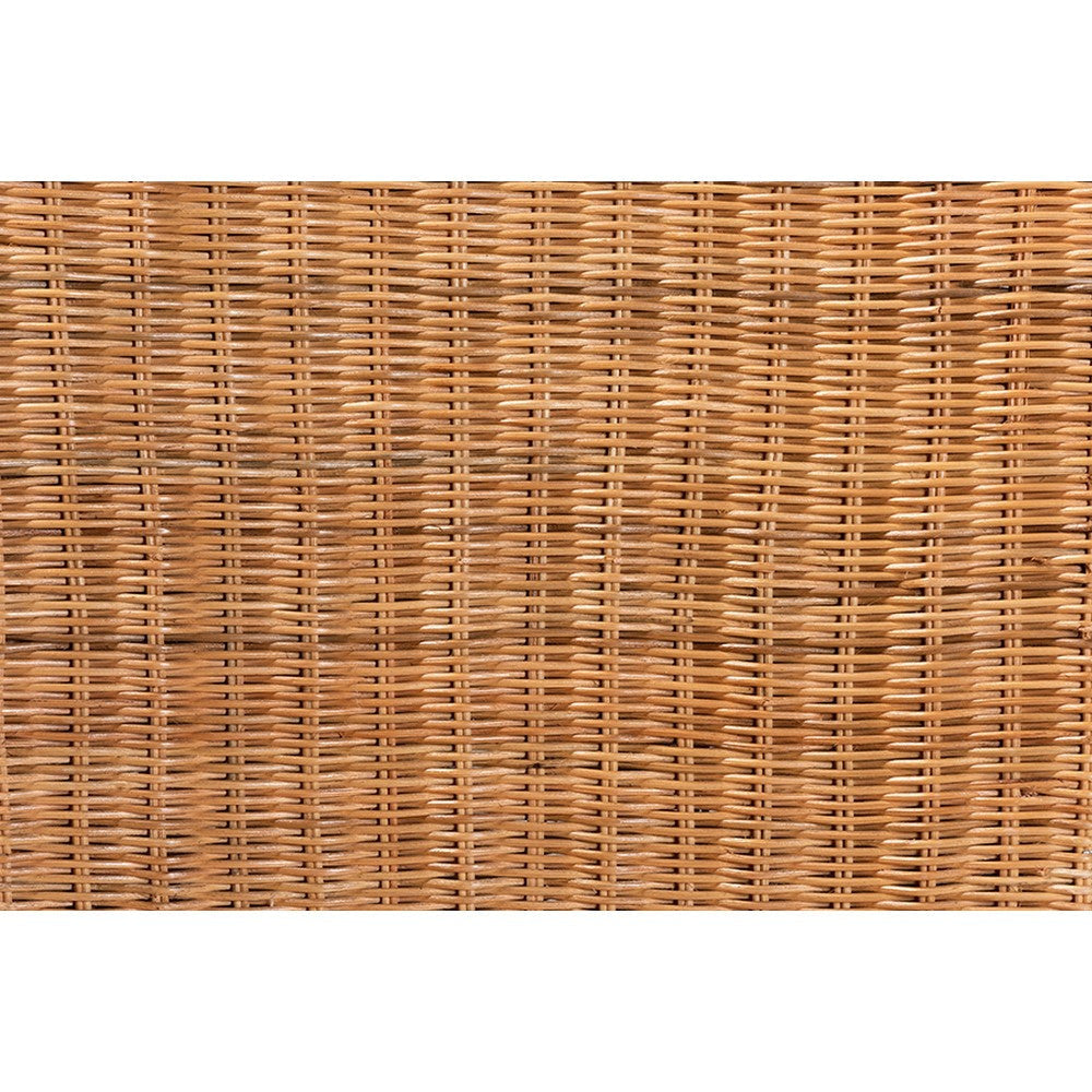 bali & pari Racquel Modern Bohemian Natural Rattan and Mahogany Wood Counter Stool WHI-DC9002-Rattan-CS