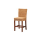 bali & pari Racquel Modern Bohemian Natural Rattan and Mahogany Wood Counter Stool WHI-DC9002-Rattan-CS