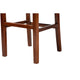 bali & pari Racquel Modern Bohemian Natural Rattan and Mahogany Wood Bar Stool WHI-DC9003-Rattan-BS