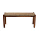 bali & pari Hermes Mid-Century Modern Transitional Natural Seagrass and Mahogany Wood Bench WHI-DC9052-Wood-Bench