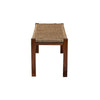 bali & pari Hermes Mid-Century Modern Transitional Natural Seagrass and Mahogany Wood Bench WHI-DC9052-Wood-Bench