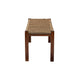 bali & pari Hermes Mid-Century Modern Transitional Natural Seagrass and Mahogany Wood Bench WHI-DC9052-Wood-Bench