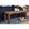 bali & pari Hermes Mid-Century Modern Transitional Natural Seagrass and Mahogany Wood Bench WHI-DC9052-Wood-Bench
