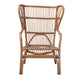 bali & pari Lamaria Modern Bohmenian Natural Brown Antique Rattan Armchair WHI-DC9099-Rattan-CC