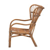 bali & pari Lamaria Modern Bohmenian Natural Brown Antique Rattan Armchair WHI-DC9099-Rattan-CC
