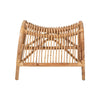 bali & pari Lamaria Modern Bohmenian Natural Brown Antique Rattan Footstool WHI-DC9099-Rattan-Footstool