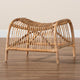 bali & pari Lamaria Modern Bohmenian Natural Brown Antique Rattan Footstool WHI-DC9099-Rattan-Footstool