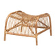 bali & pari Lamaria Modern Bohmenian Natural Brown Antique Rattan Footstool WHI-DC9099-Rattan-Footstool