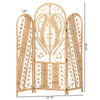 bali & pari Nadra Modern Bohemian Natural Brown Rattan Room Divider WHI-DIV006-Rattan-Natural-RD