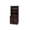 Baxton Studio Agni Modern and Contemporary Dark Brown Buffet and Hutch Kitchen Cabinet