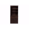 Baxton Studio Agni Modern and Contemporary Dark Brown Buffet and Hutch Kitchen Cabinet