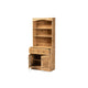 Baxton Studio Agni Modern and Contemporary Oak Brown Finished Wood Buffet and Hutch Kitchen Cabinet