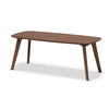 Baxton Studio Dahlia Mid-Century Modern Walnut Finished Coffee Table WHI-Dahlia-Walnut-CT