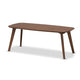 Baxton Studio Dahlia Mid-Century Modern Walnut Finished Coffee Table WHI-Dahlia-Walnut-CT