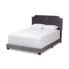Baxton Studio Darcy Luxe and Glamour Dark Grey Velvet Upholstered King Size Bed WHI-Darcy-Grey-King