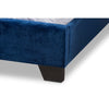 Baxton Studio Darcy Luxe and Glamour Navy Velvet Upholstered King Size Bed WHI-Darcy-Navy-King