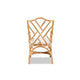 bali & pari Delta Modern and Contemporary Natural Finished Rattan Dining Chair WHI-Delta-Natural-DC