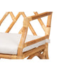 bali & pari Delta Modern and Contemporary Natural Finished Rattan Dining Chair WHI-Delta-Natural-DC