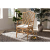bali & pari Delta Modern and Contemporary Natural Finished Rattan Dining Chair