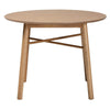 Baxton Studio Denmark Mid-Century Modern French Oak Brown Finished Rubberwood Dining Table WHI-Denmark-French-Oak-DT
