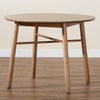 Baxton Studio Denmark Mid-Century Modern French Oak Brown Finished Rubberwood Dining Table WHI-Denmark-French-Oak-DT