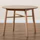 Baxton Studio Denmark Mid-Century Modern French Oak Brown Finished Rubberwood Dining Table WHI-Denmark-French-Oak-DT