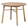 Baxton Studio Denmark Mid-Century Modern French Oak Brown Finished Rubberwood Dining Table WHI-Denmark-French-Oak-DT