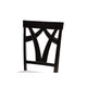 Baxton Studio Derya Modern Transitional Grey Fabric Upholstered and Dark Brown Finished Wood 5-Piece Dining Set