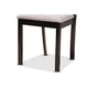 Baxton Studio Derya Modern Transitional Grey Fabric Upholstered and Dark Brown Finished Wood 5-Piece Dining Set