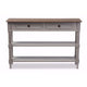Baxton Studio Edouard French Provincial Style White Wash Distressed Wood and Grey Two-tone 2-drawer Console Table