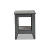 Baxton Studio Audra Modern and Contemporary Grey Finished Wood Living Room End Table WHI-ET8000-Grey-ET