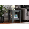 Baxton Studio Audra Modern and Contemporary Grey Finished Wood Living Room End Table