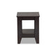 Baxton Studio Audra Modern and Contemporary Dark Brown Finished Wood End Table WHI-ET8000-Wenge-ET