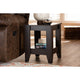 Baxton Studio Audra Modern and Contemporary Dark Brown Finished Wood End Table WHI-ET8000-Wenge-ET