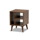 Baxton Studio Sami Mid-Century Modern Walnut Finished Wood End Table WHI-ET8001-Columbia-Walnut-ET