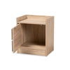Baxton Studio Hale Modern and Contemporary Oak Finished Wood 1-Door Nightstand WHI-ET8003-Oak-NS